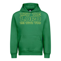 Emerald may the lord be with you by jesus surfed apparel co premium t shirt Urban Hoodie - linhVisuals