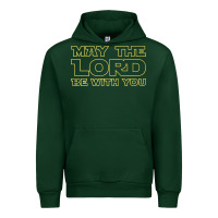 Forest Green may the lord be with you by jesus surfed apparel co premium t shirt Urban Hoodie - linhVisuals