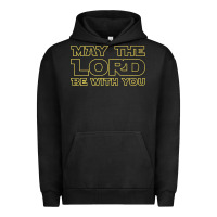 Pigment Black may the lord be with you by jesus surfed apparel co premium t shirt Urban Hoodie - linhVisuals