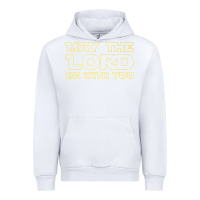 White may the lord be with you by jesus surfed apparel co premium t shirt Urban Hoodie - linhVisuals