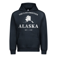Navy alaska the last frontier t shirt Urban Hoodie - linhVisuals
