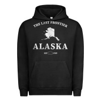 Pigment Black alaska the last frontier t shirt Urban Hoodie - linhVisuals