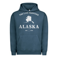 Pigment Midnight Navy alaska the last frontier t shirt Urban Hoodie - linhVisuals