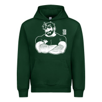 Forest Green bobo bear   adam likes crossing arms t shirt Urban Hoodie - linhVisuals