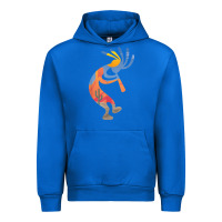 Cobalt dancing kokopelli southwestern usa native american symbol t shirt Urban Hoodie - linhVisuals