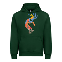 Forest Green dancing kokopelli southwestern usa native american symbol t shirt Urban Hoodie - linhVisuals