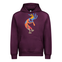 Mauve Wine dancing kokopelli southwestern usa native american symbol t shirt Urban Hoodie - linhVisuals