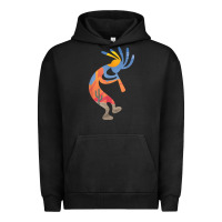 Pigment Black dancing kokopelli southwestern usa native american symbol t shirt Urban Hoodie - linhVisuals