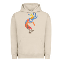 Pigment French Oak dancing kokopelli southwestern usa native american symbol t shirt Urban Hoodie - linhVisuals