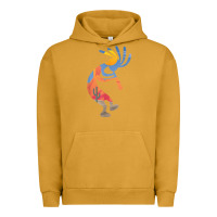 Pigment Peanut Butter dancing kokopelli southwestern usa native american symbol t shirt Urban Hoodie - linhVisuals