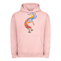 Pigment Salmon dancing kokopelli southwestern usa native american symbol t shirt Urban Hoodie - linhVisuals