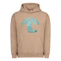 Pigment Burro bigfoot riding loch ness monster sasquatch ufo abduction pullover hood Urban Hoodie - linhVisuals