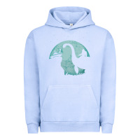Pigment Grape Ice bigfoot riding loch ness monster sasquatch ufo abduction pullover hood Urban Hoodie - linhVisuals