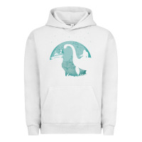 Pigment Lunar Rock bigfoot riding loch ness monster sasquatch ufo abduction pullover hood Urban Hoodie - linhVisuals