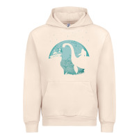 Sandshell bigfoot riding loch ness monster sasquatch ufo abduction pullover hood Urban Hoodie - linhVisuals