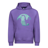 Tulip bigfoot riding loch ness monster sasquatch ufo abduction pullover hood Urban Hoodie - linhVisuals