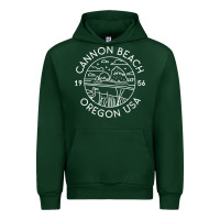 Forest Green cannon beach 1956 oregon clatsop sweatshirt Urban Hoodie - linhVisuals