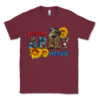 Burgundy proud army mom Classic Tee - Artiststas
