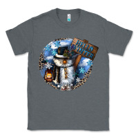 Charcoal Heather hello winter Classic Tee - CowGirlArtShop