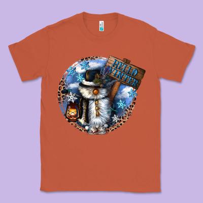 Hello Winter Classic Tee Designed By Cowgirlartshop