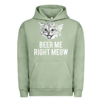 Pigment Oil Green beer me right meow Urban Hoodie - linhVisuals
