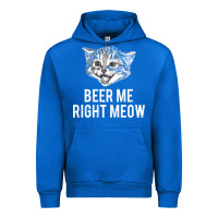 Cobalt beer me right meow Urban Hoodie - linhVisuals