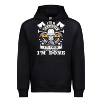 Black i'm a carpenter i don't stop   funny carpentry woodworking t shirt Urban Hoodie - linhVisuals