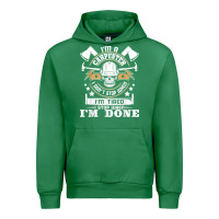 Emerald i'm a carpenter i don't stop   funny carpentry woodworking t shirt Urban Hoodie - linhVisuals