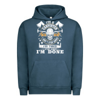 Pigment Midnight Navy i'm a carpenter i don't stop   funny carpentry woodworking t shirt Urban Hoodie - linhVisuals