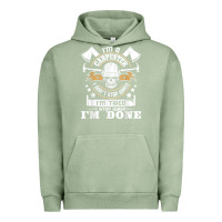 Pigment Oil Green i'm a carpenter i don't stop   funny carpentry woodworking t shirt Urban Hoodie - linhVisuals