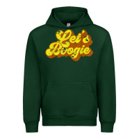 Forest Green lets boogie shirt vintage dancing 1980s disco themed party t shirt Urban Hoodie - linhVisuals