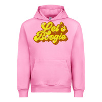 Fuchsia Pink lets boogie shirt vintage dancing 1980s disco themed party t shirt Urban Hoodie - linhVisuals