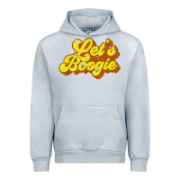 Heather Grey lets boogie shirt vintage dancing 1980s disco themed party t shirt Urban Hoodie - linhVisuals