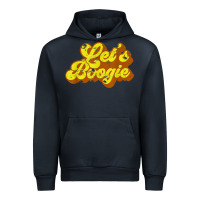 Navy lets boogie shirt vintage dancing 1980s disco themed party t shirt Urban Hoodie - linhVisuals