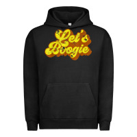 Pigment Black lets boogie shirt vintage dancing 1980s disco themed party t shirt Urban Hoodie - linhVisuals