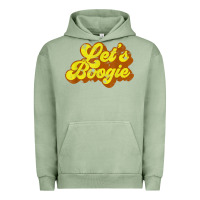 Pigment Oil Green lets boogie shirt vintage dancing 1980s disco themed party t shirt Urban Hoodie - linhVisuals
