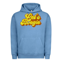 Pigment Pebble Blue lets boogie shirt vintage dancing 1980s disco themed party t shirt Urban Hoodie - linhVisuals