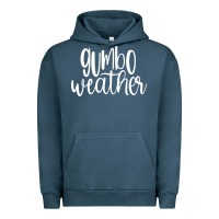 Pigment Midnight Navy gumbo weather season in louisiana acadiana cajun lifestyle sweatshirt Urban Hoodie - linhVisuals