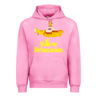 Fuchsia Pink Yellow Submarine Urban Hoodie - linhVisuals