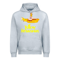 Heather Grey Yellow Submarine Urban Hoodie - linhVisuals