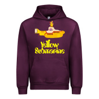 Mauve Wine Yellow Submarine Urban Hoodie - linhVisuals