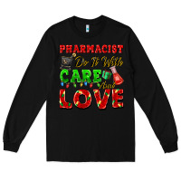 Black pharmacist do it with care and love christmas Long Sleeve Tee - FaDigitalArtStudio