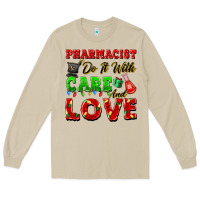 Mushroom pharmacist do it with care and love christmas Long Sleeve Tee - FaDigitalArtStudio