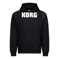 Black Korg Keyboard Urban Hoodie - linhVisuals