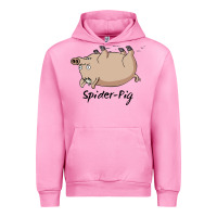 Fuchsia Pink spider pig Urban Hoodie - linhVisuals