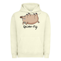 Pigment Pistachio spider pig Urban Hoodie - linhVisuals