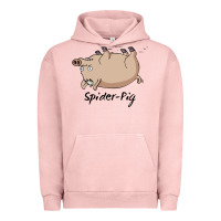 Pigment Salmon spider pig Urban Hoodie - linhVisuals