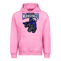 Fuchsia Pink mandingo fighter chief, liberian superhero, african ancestry premium t Urban Hoodie - linhVisuals
