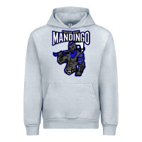 Heather Grey mandingo fighter chief, liberian superhero, african ancestry premium t Urban Hoodie - linhVisuals