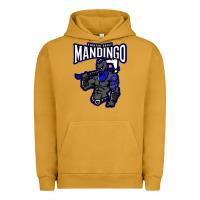 Pigment Peanut Butter mandingo fighter chief, liberian superhero, african ancestry premium t Urban Hoodie - linhVisuals